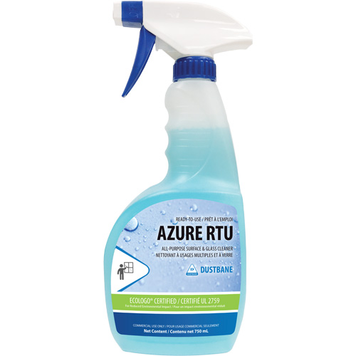 Azure Window & Glass Cleaner, 750 ml, Trigger Bottle R.M.G. Prévention