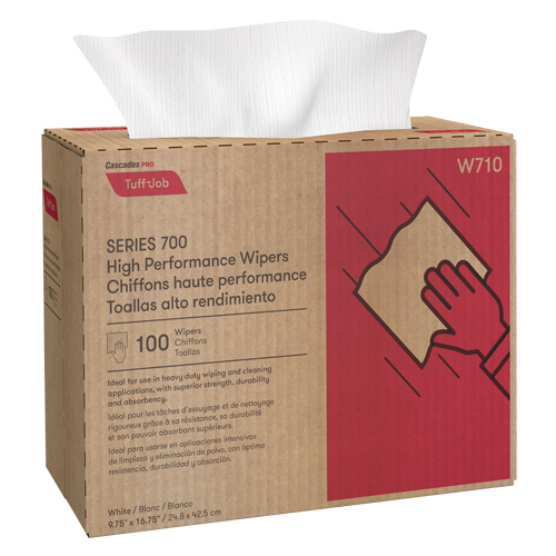 Pro Tuff-Job Wipers, Heavy-Duty, 9-3/4" L x 16-1/4" W R.M.G. Prévention