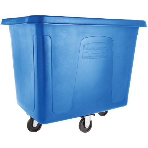 Chariot cubique, Plastique recycl&eacute; noir, 38" lo x 26" la x 28" h, Volume 8 pi³, Capacit&eacute; 300 lb R.M.G. Prévention