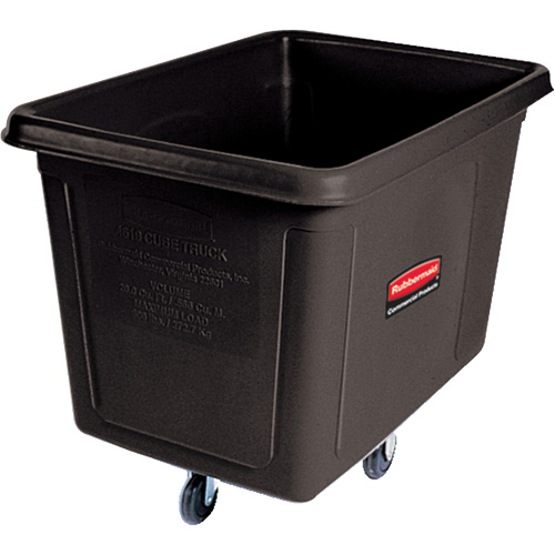 Bulk Cube Truck, Polyethylene, 48" L x 34-1/16" W x 36-1/2" H, 20 cu.ft. Volume, 600 lbs. Capacity R.M.G. Prévention