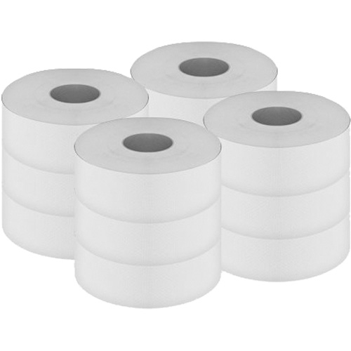 Pro Select Toilet Paper, Jumbo Roll, 2 Ply, 500' Length, White R.M.G. Prévention