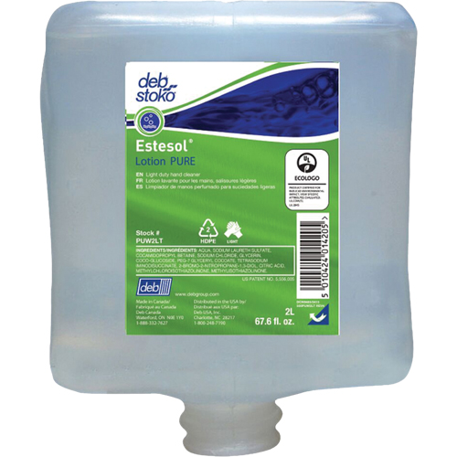 Estesol&reg; Pure Light-Duty Hand Cleaner, Cream, 2 L, Refill, Fresh Scent R.M.G. Prévention