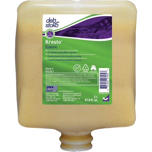 Nettoyant extra puissant pour les mains Kresto Classic, Pierre ponce, 2 L, Recharge, Parfum&eacute; R.M.G. Prévention