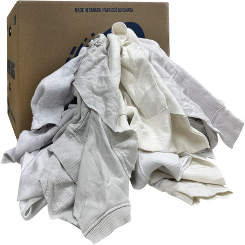 Wiping Rags, Fleece, White, 20 lbs. R.M.G. Prévention