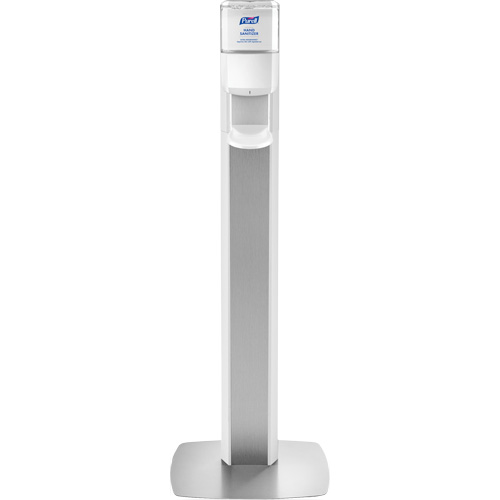 Messenger ES6 Silver Panel Floor Stand with Dispenser R.M.G. Prévention