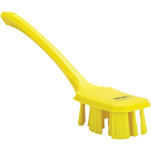 Brosse &agrave; manche long UST, Soies Ferme, Longueur de 15-1/2", Jaune R.M.G. Prévention