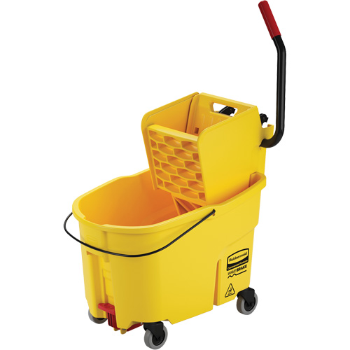 WaveBrake&reg; Mop Bucket & Wringer Combo Pack, Side Press, 11 US Gal. (44 Quart), Yellow R.M.G. Prévention