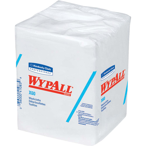 X60 Hygienic Washcloths, All-Purpose, 12-1/2" L x 10" W R.M.G. Prévention