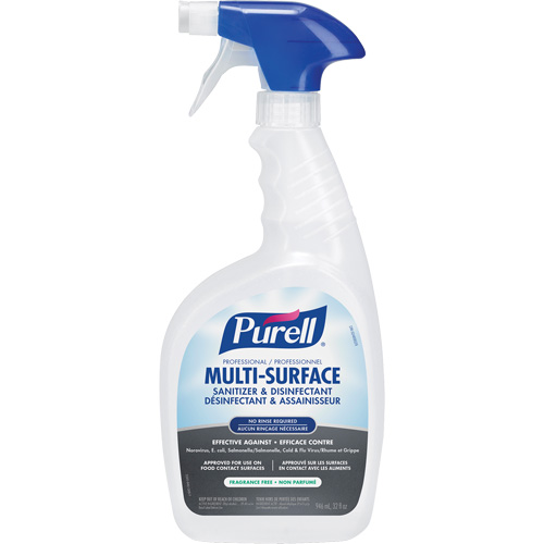 Professional Multi-Surface Sanitizer & Disinfectant, 946 ml, Trigger Bottle R.M.G. Prévention