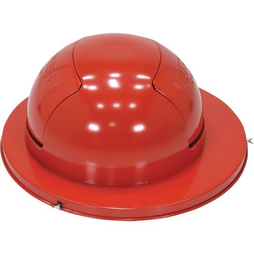 Drum Waste Disposal Top, Dome Lid, Metal, Fits Container Size: 23-1/2" Dia. R.M.G. Prévention