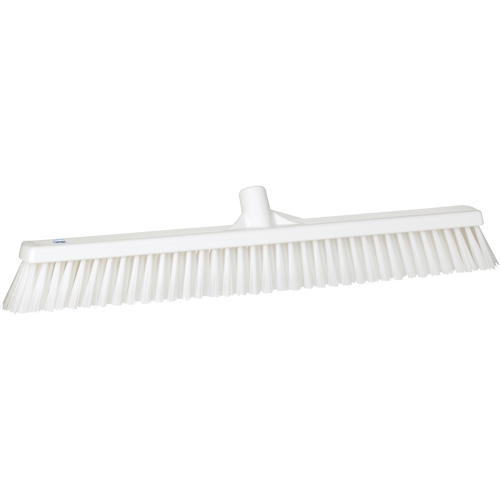 Balai-brosse &agrave; soies combin&eacute;es, Crins Cors&eacute;/Fin, 24", Polyester, Blanc R.M.G. Prévention