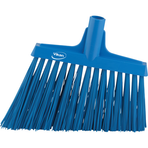Angle Broom Head, X-Coarse Bristles, 12", Polyester, Blue R.M.G. Prévention