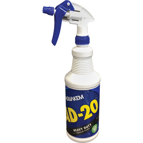 Nettoyant & d&eacute;graissant industriel AD-20, Bouteille &agrave; g&acirc;chette R.M.G. Prévention