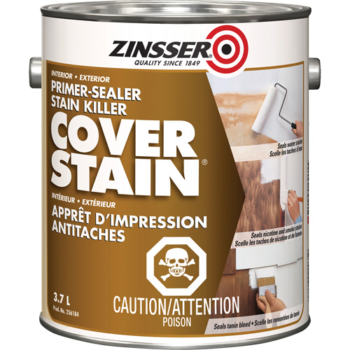 Cover Stain&reg; Oil-Base Primer Sealer, 3.7 L, Gallon, White R.M.G. Prévention