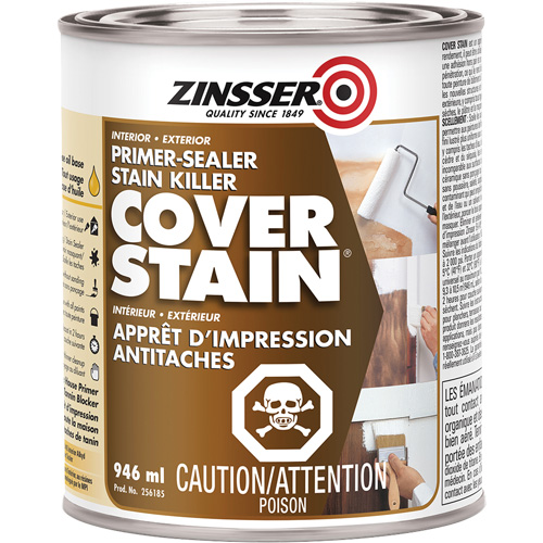 Cover Stain&reg; Oil-Base Primer Sealer, 946 ml, Can, White R.M.G. Prévention
