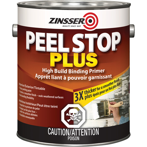 Peel Stop&reg; Plus High Build Binding Primer, 3.78 L, Gallon, White R.M.G. Prévention