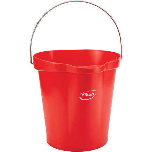 Seau pour l'hygi&egrave;ne des aliments, Rouge, 3 gal. US R.M.G. Prévention
