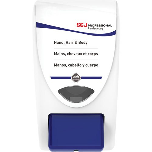 Distributeur de nettoyant pour la douche, Pompe, Capacit&eacute; de 1000 ml, Format Cartouche de recharge R.M.G. Prévention