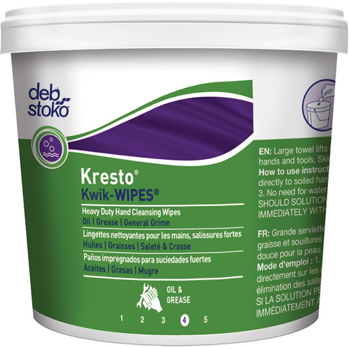 Kresto&reg; Kwik-Wipes&reg; Wipes, 130 Wipes, 12" x 10" R.M.G. Prévention