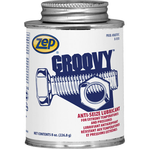 Groovy Lubricant & Anti-Seize, 8 oz., Brush Top Can, 2100°F (1100°C) Max. Temp R.M.G. Prévention