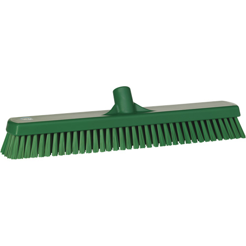 Deck & Wall Scrub Brush, Stiff Bristles, 19", Polyester, Green R.M.G. Prévention