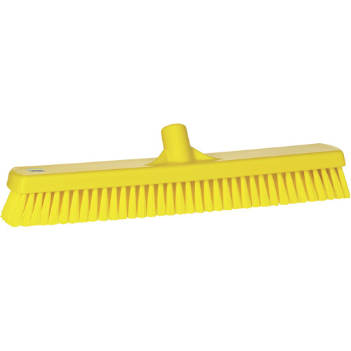 Deck & Wall Scrub Brush, Stiff Bristles, 19", Polyester, Yellow R.M.G. Prévention
