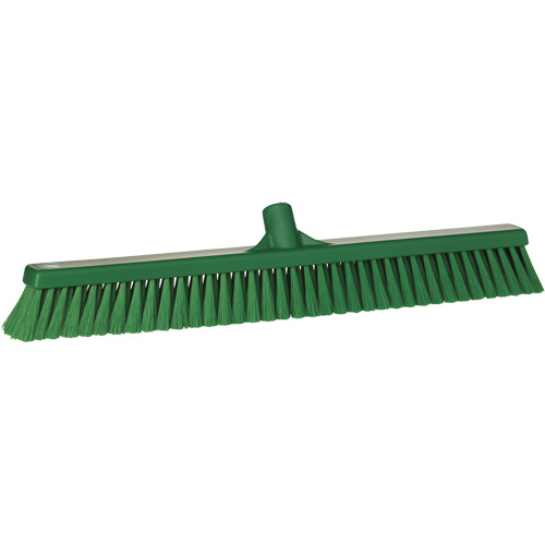 Small Particle Push Broom Head, Fine Bristles, 24", Polyester, Green R.M.G. Prévention
