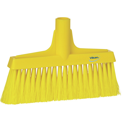 Upright Broom Head, Coarse/Fine Bristles, 10-1/4", Polyester, Yellow R.M.G. Prévention