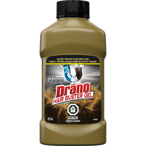 Produit d&eacute;bouchant extra puissant pour les bouchons de cheveux de Drano R.M.G. Prévention