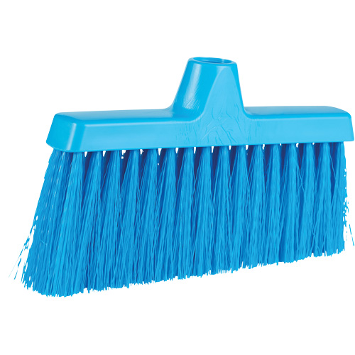 ColorCore Angle Head Broom, Medium Bristles, 10", Polypropylene, Blue R.M.G. Prévention
