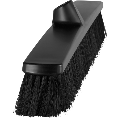 ColorCore Push Broom, Fine Bristles, 24", Polypropylene, Black R.M.G. Prévention
