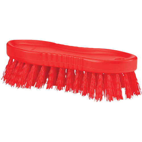 Brosse &agrave; main ColorCore, Soies Ferme, Longueur de 6", Rouge R.M.G. Prévention