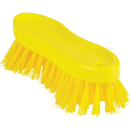 ColorCore Hand Brush, Stiff Bristles, 6" Long, Yellow R.M.G. Prévention