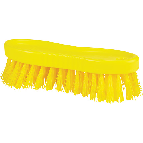 ColorCore Hand Brush, Stiff Bristles, 6" Long, Yellow R.M.G. Prévention