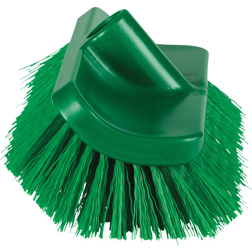 Brosse &agrave; angle double ColorCore pour surfaces hautes et basses, Soies Ferme, Longueur de 10", Vert R.M.G. Prévention