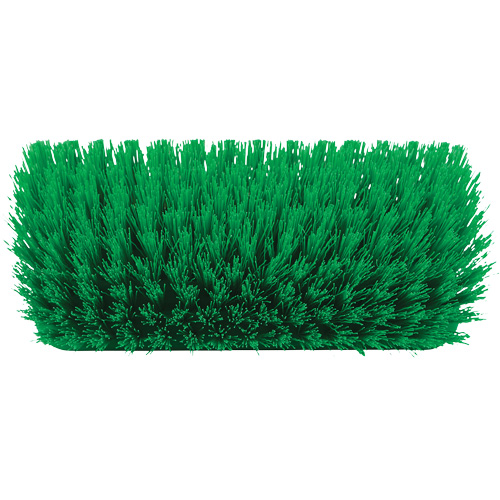 Brosse &agrave; angle double ColorCore pour surfaces hautes et basses, Soies Ferme, Longueur de 10", Vert R.M.G. Prévention