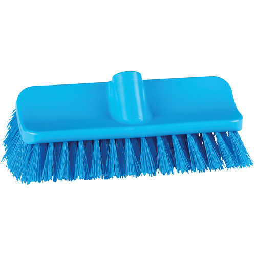 Brosse &agrave; angle double ColorCore pour surfaces hautes et basses, Soies Ferme, Longueur de 10", Bleu R.M.G. Prévention