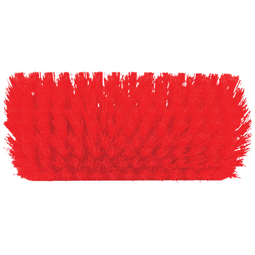 Brosse &agrave; angle double ColorCore pour surfaces hautes et basses, Soies Ferme, Longueur de 10", Rouge R.M.G. Prévention