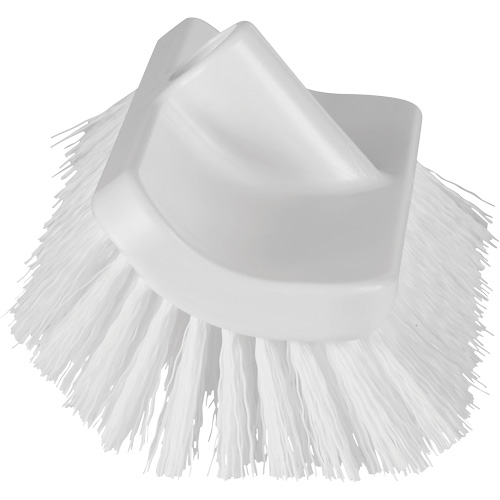 Brosse &agrave; angle double ColorCore pour surfaces hautes et basses, Soies Ferme, Longueur de 10", Blanc R.M.G. Prévention