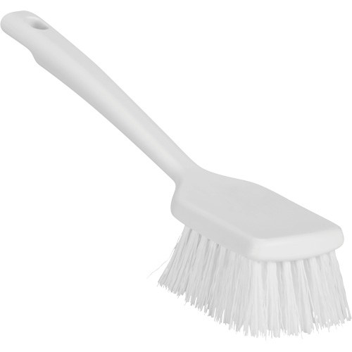 ColorCore Short Handle Brush, Stiff Bristles, 12" Long, White R.M.G. Prévention