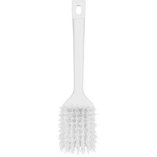 ColorCore Short Handle Brush, Stiff Bristles, 12" Long, White R.M.G. Prévention