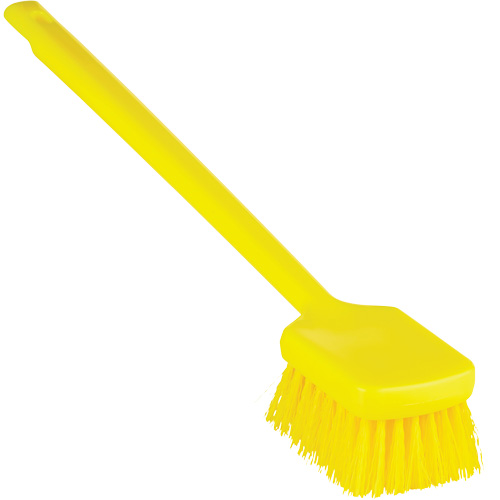 Brosse &agrave; manche long ColorCore, Soies Ferme, Longueur de 20", Jaune R.M.G. Prévention