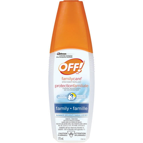 OFF! FamilyCare&reg; Summer Splash&reg; Insect Repellent, 7% DEET, Spray, 175 ml R.M.G. Prévention
