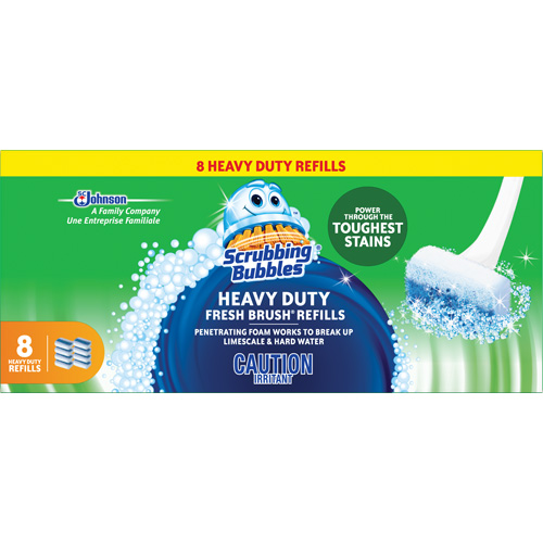 Recharge de tampons &agrave; usage intensif pour la brosse pour cuvettes Scrubbing Bubbles Fresh Brush, Recharge R.M.G. Prévention