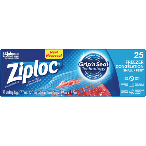 Sacs de cong&eacute;lation Ziploc R.M.G. Prévention