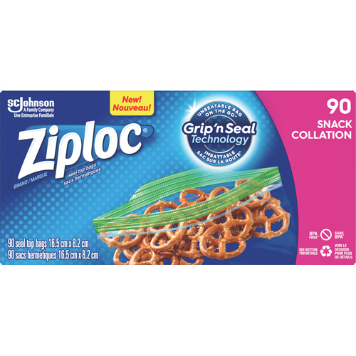 Sacs &agrave; collation Ziploc R.M.G. Prévention