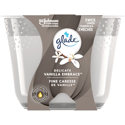 Glade&reg; 3-Wick Candle, Delicate Vanilla Embrace R.M.G. Prévention