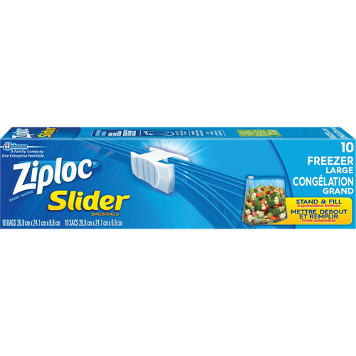 Sacs de cong&eacute;lation &agrave; glissi&egrave;re Ziploc R.M.G. Prévention