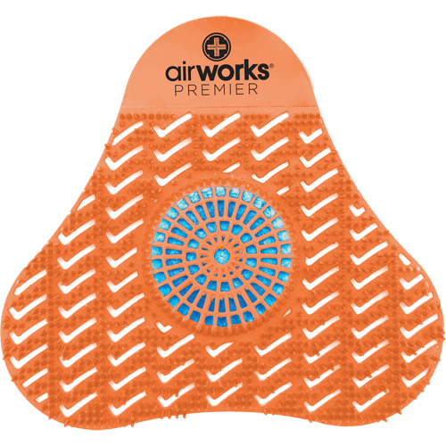 Tamis d'urinoir avec bloc d&eacute;sodorisant AirWorks R.M.G. Prévention