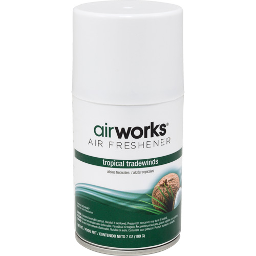 AirWorks&reg; Metered Air Fresheners, Tropical Tradewinds, Aerosol Can R.M.G. Prévention